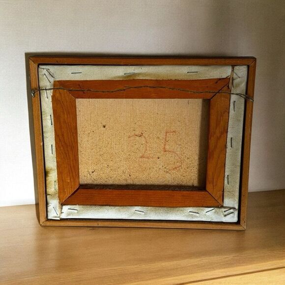 Vintage Original Still Life Fruit Wall Art Framed Acrylic Painting - Picture 5 of 6